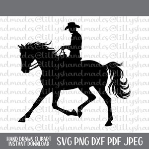 Cowboy Silhouette Svg, Cowboy Svg, Cowboy Clipart, Cowboy Png, Cowboy Vector, Western Svg, Rodeo Svg, Western Cowboy Svg, Cowboy Shirt Svg