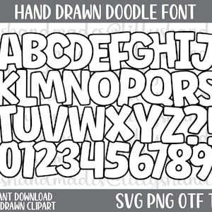 Schrift svg, Alphabet svg, Gliederungsschrift svg, Doodle Schrift svg, handgeschriebene Schrift svg, Doodle Buchstaben svg, Doodle Schrift Png, True Type Font