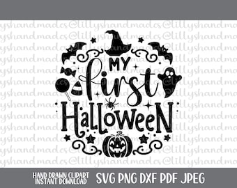 Mi primer Halloween SVG, Primer Halloween del bebé PNG