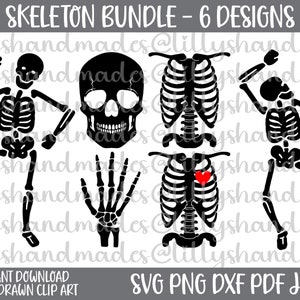 Skeleton Svg Bundle, Dancing Skeleton Svg Skeleton Hand Svg, Skeleton Head Svg Skull Svg, Skeleton Ribs Svg Skeleton Png, Skeleton Bones Svg