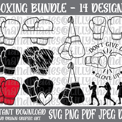 Boxing Svg Bundle Boxing Gloves Svg Boxer Svg Boxing Png - Etsy