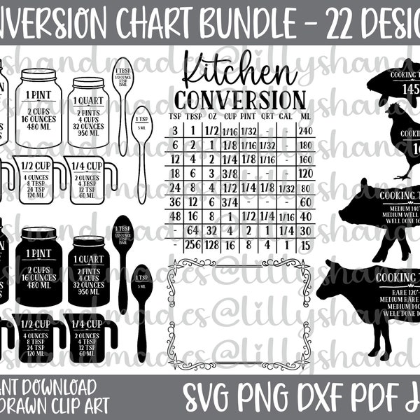 Kitchen Conversion Chart Svg, Kitchen Chart Svg, Kitchen Measurements Svg, Kitchen Svg, Kitchen Png, Kitchen Cheat Sheet Svg, Cooking Svg