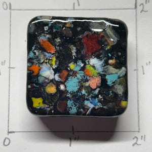 スクエアセラミックスモーキングスモークストーン手巻きタバコホルダーブラックマルチカラーデザイン釉薬窯焼き