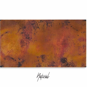 Rectangular Copper Tabletop for Kitchen Island or Kitchen Table - Rustic Farmhouse Style