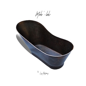 Meh'-lek - Copper Tub for Soaking Bath by Los Artesanos