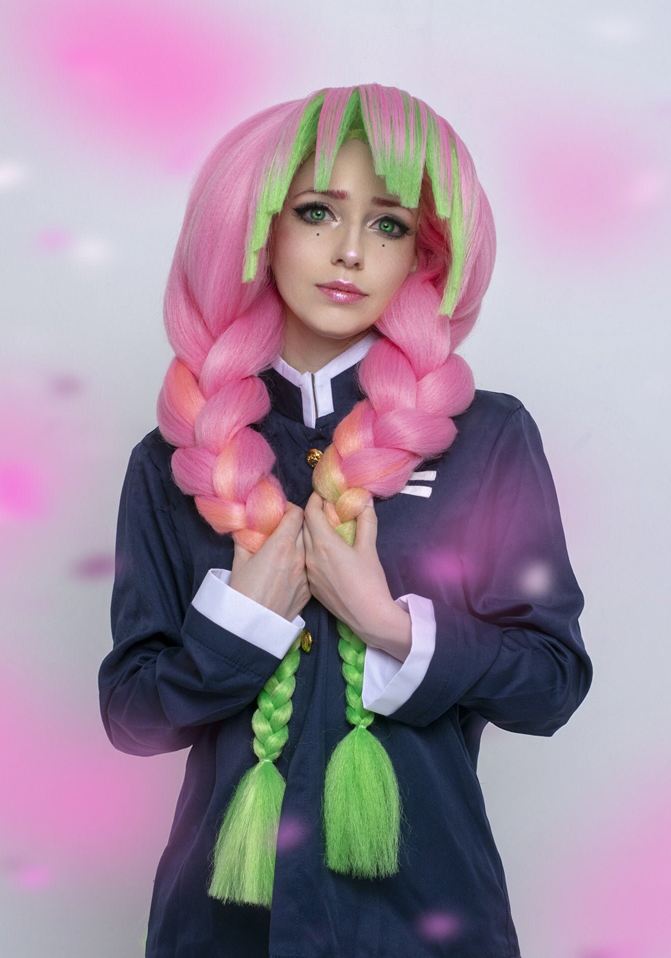 Mitsuri Kanroji cosplay anime wig Etsy