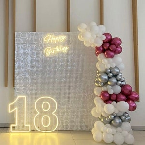 White Shimmer Sequin Backdrop, Sequin Panel Live Backdrop, Shimmer Backdrop for Wedding, Birthday Party, Christmas Party, Sequin Backdrop,
