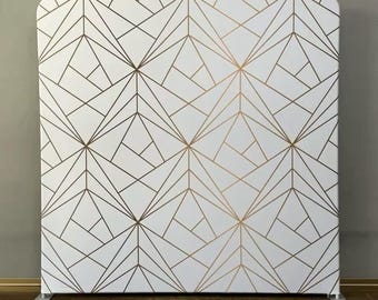 Housse en tissu double face pour mariage, anniversaire, baby shower, photographie, toile de fond pour photomaton, toile de fond tendue et support