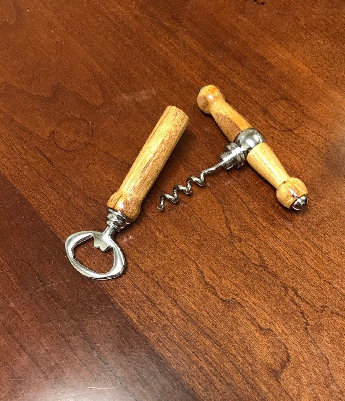 2 in 1 Corkscrew and Bottle Opener Etsy