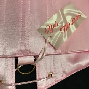 Corset-harnais En Satin SISSY De La Marque Yes Mistress - Taille Flexible, Couleur Blanc, Neuf Avec étiquettes - Style Lingerie Fétish