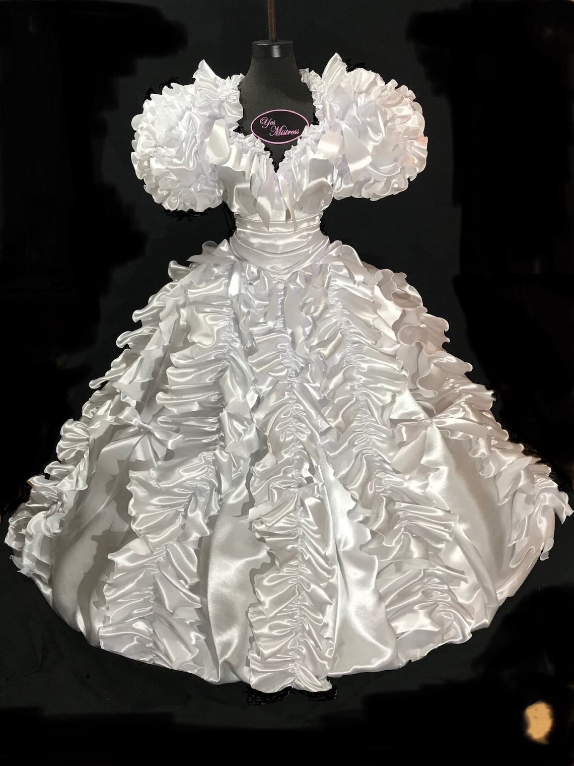SISSY DRESS Satin Wedding Dress By The Luxury Brand Yes Mistress Etsy sissy-dress-satin-wedding-dress-by-the-luxury-brand-yes-mistress-etsy