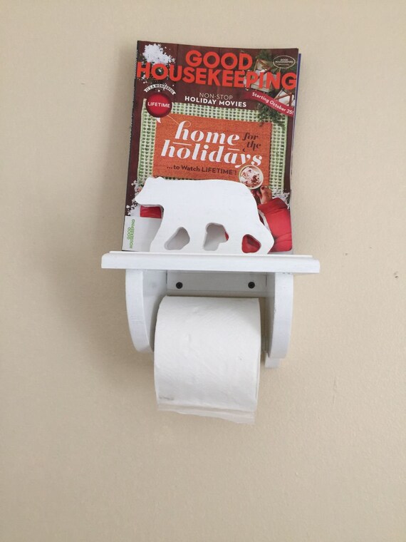 Bear Toilet Paper Holder Magazine Rack Wood Toilet Paper Etsy