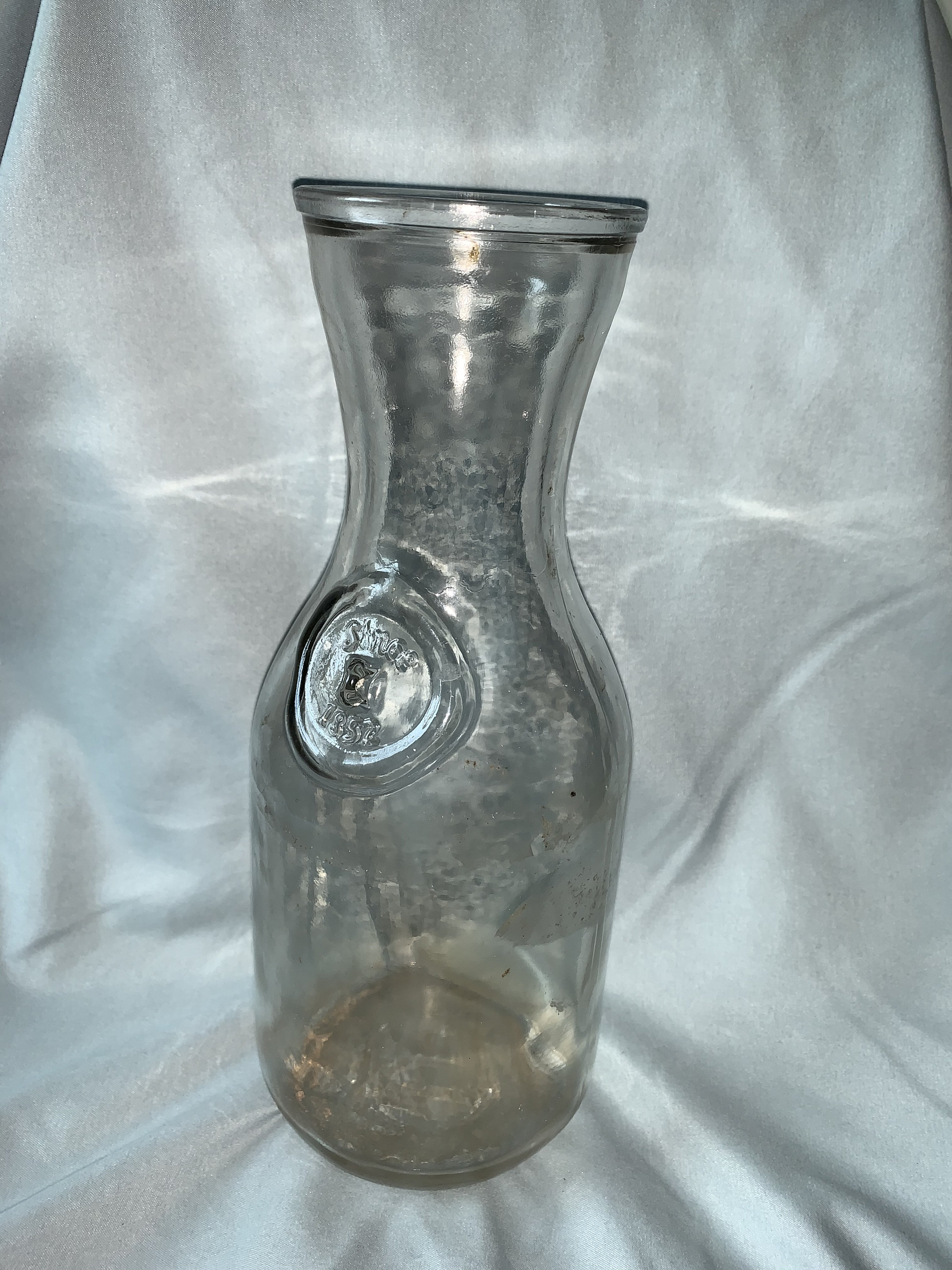 Vintage Embossed Paul Masson Since 1852 Glass Bottle Carafes Etsy