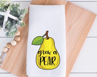 Lustige Küchenhandtücher - Früchte Puns - Hostess Geschenk - Mikrofaser Geschirrtücher - Geschenk zur Geburt - Geschenk für Sie - Hochzeitsgeschenk - Geburtstagsgeschenk