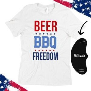 Fourth Of July Sweatshirt/Fun Independence/Stars And Stripes / Patriotic Sweatshirt / Plus Size/ Unisex Tshirt / 4th of July Shirt/FREE MASK