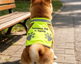 Chaleco reflectante nocturno para perros con texto bordado, chaqueta de seguridad personalizada con nombre para mascotas, accesorio de entrenamiento para paseos al aire libre para mascotas, idea de regalo.