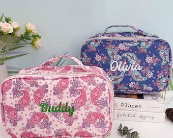 Embroidered Name Mahjong Tile Bag, Personalized Monogram Mahjong Storage Pouch, Lightweight Travel Mahjong Carry Bag, Mahjong Player Gifts