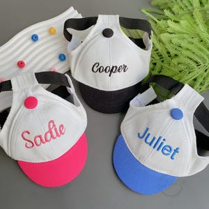 Custom Baseball Cap for Dogs Cats, Personalized Pet Sun Hat with Name, Embroidered Pet Photo Prop, Sun Protection Cap, Gifts for Dog Lovers