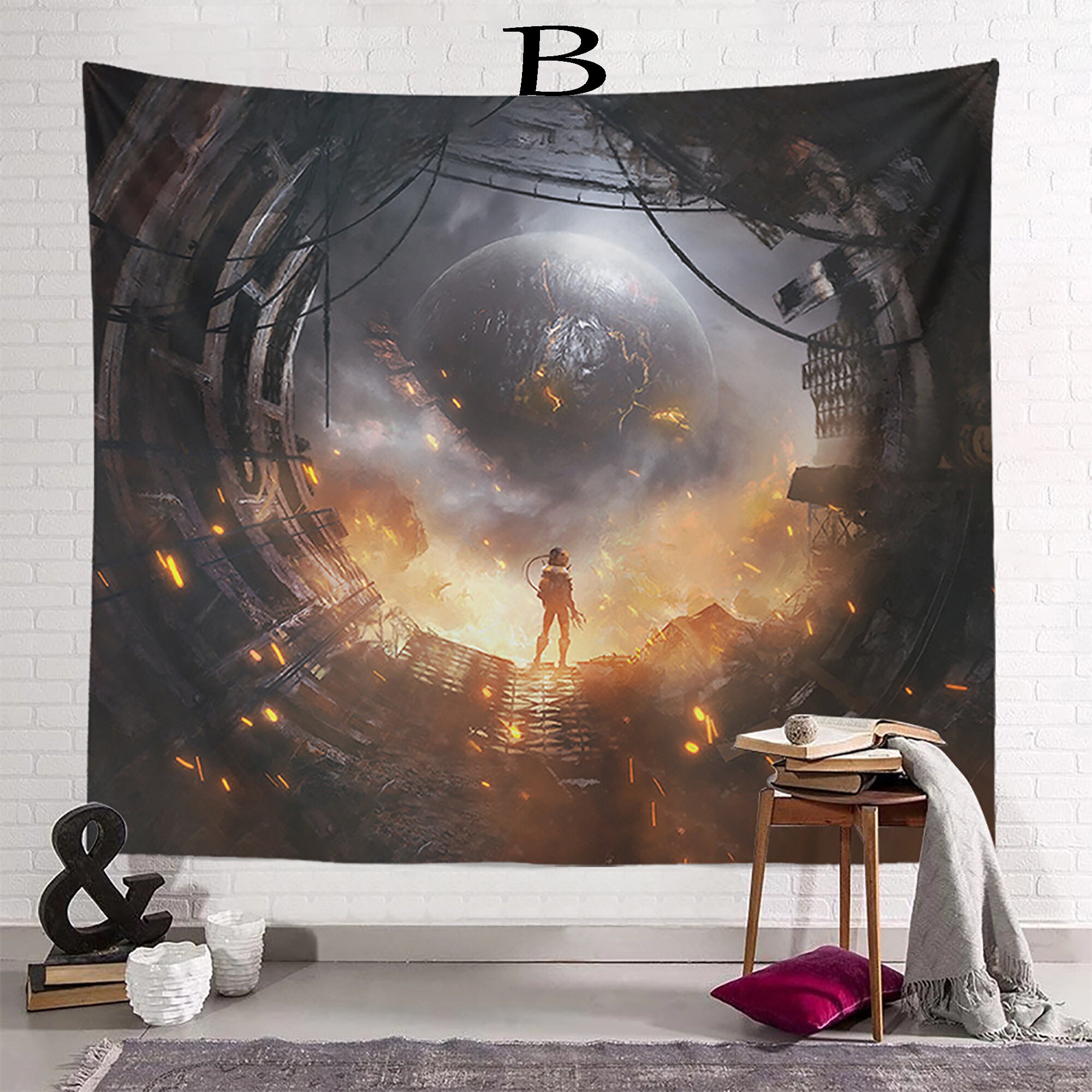 Astronaut Wandteppich Astronaut Wandposter Raum Wandteppich | Etsy