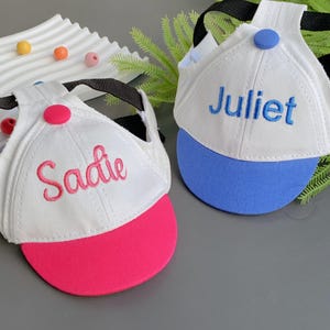 Custom Embroidered Dog Hats, Summer Dog Sun Cap with Name, Adjustable Pets Baseball Cap with Ear Hole, Dog Gifts, Gifts for Cat/Dog Lovers