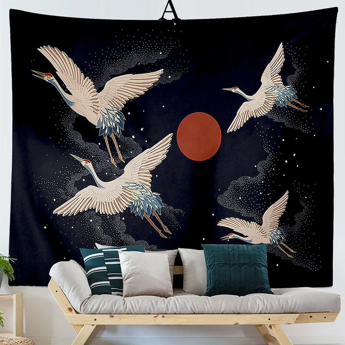 Japanese ArtTapestryWatercolor TapestryModern TapestryWall Etsy