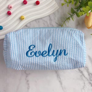 Embroidered Pencil Case with Custom Name, Personalized Pencil Pouch, Kids Stationery Bag, School Supplies, Back to School Gifts, Gifts Idea