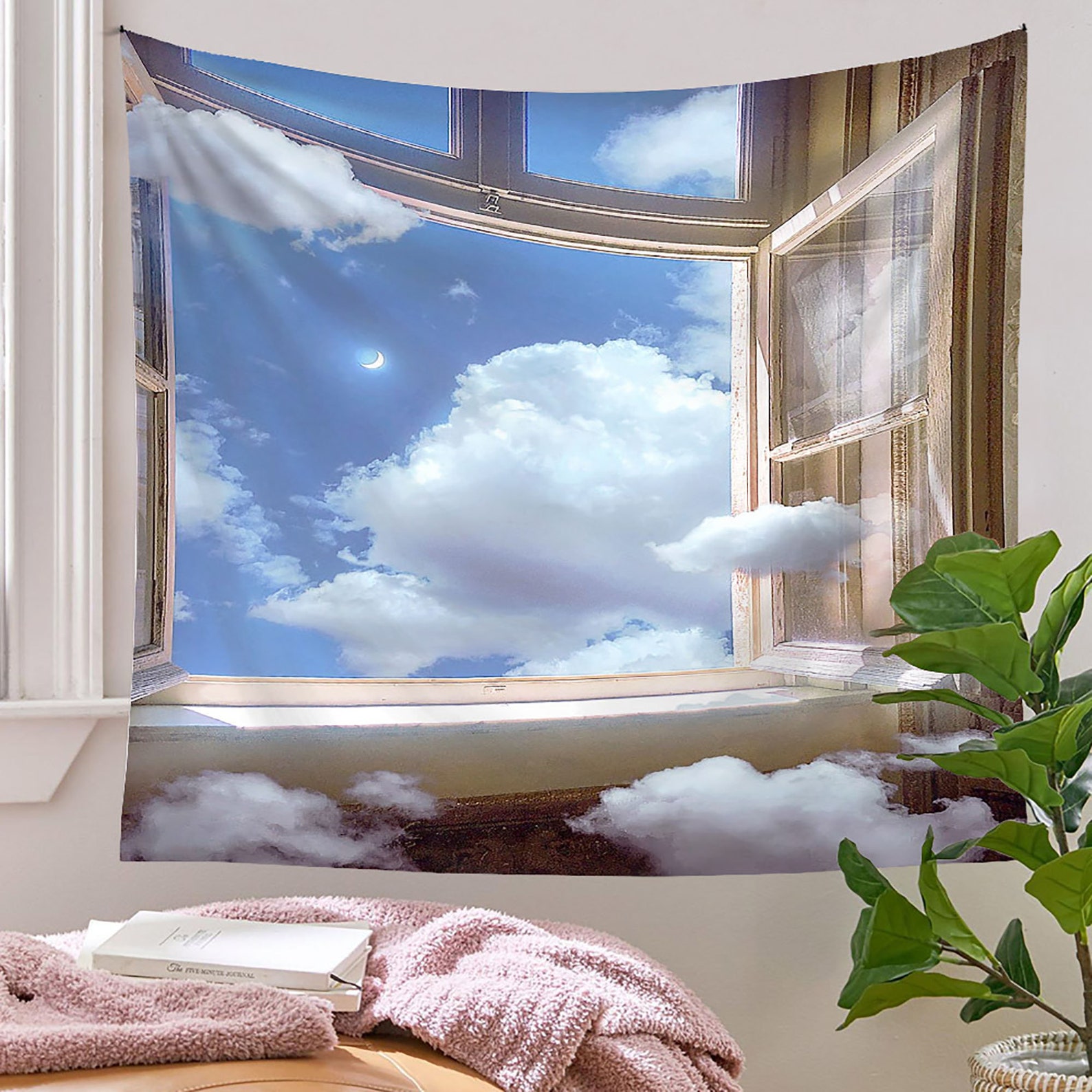 Cloud Tapestry/ins Style Wall Hanging/window Tapestry/modern Etsy