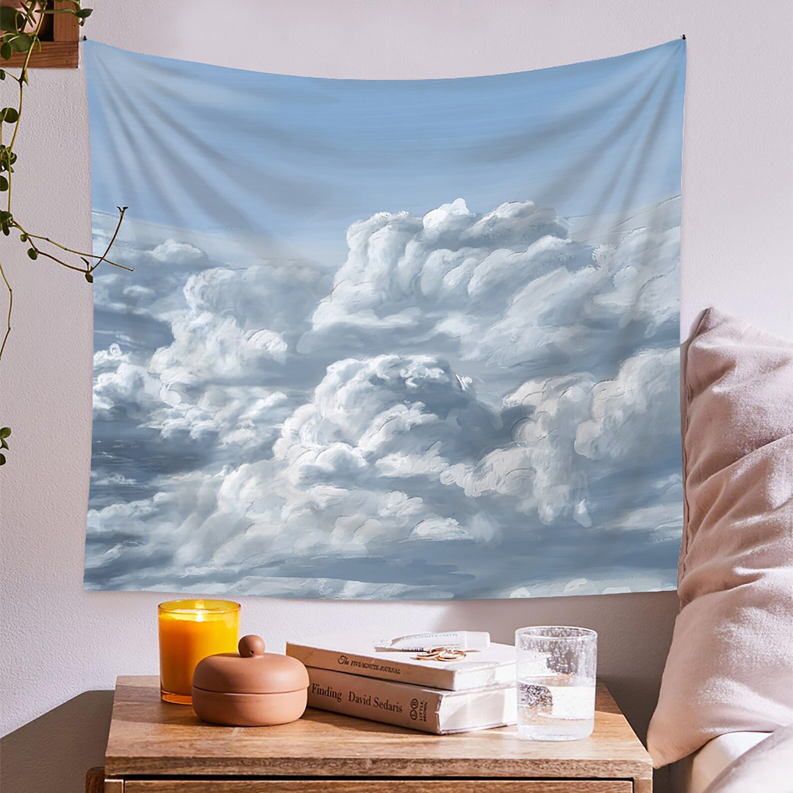 Cloud Tapestry/Art Wall Hanging/Blue Sky Tapestry/Modern