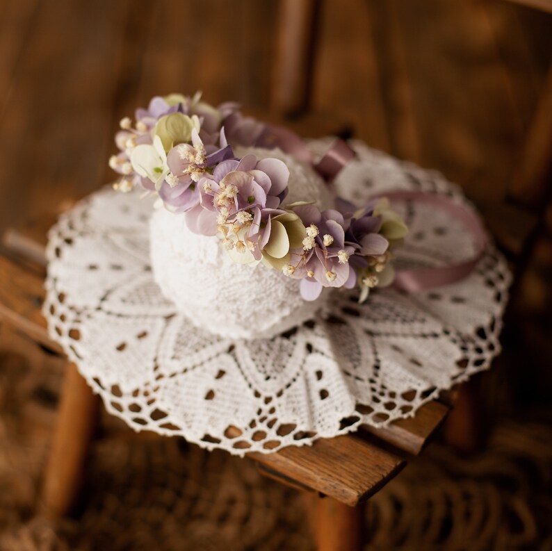 Pink Flower Crown Flower Girl Crown Newborn Crown Flower Crown Halo Baby Flower Crown Floral Halo Bridal Halo Flower Crown