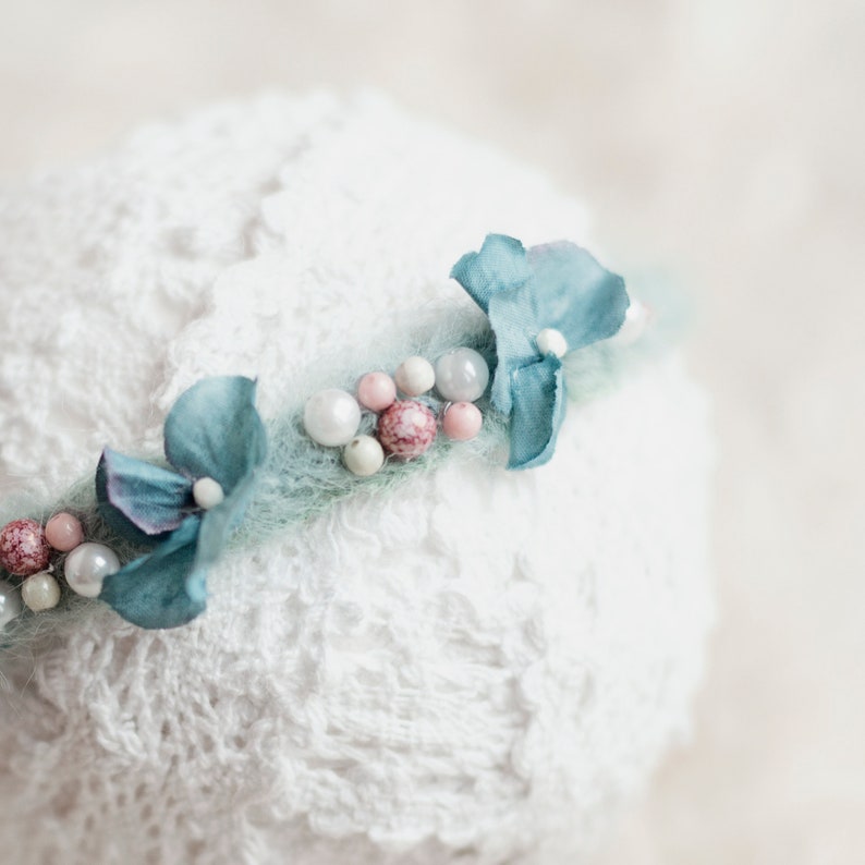Newborn floral wreath. Newborn headband Childrens photography Baby photography items Baby headband