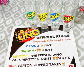 Drunk Uno Rules Etsy