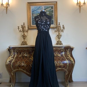 Women’s formal embroidery beaded bodice evening prom dress