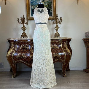 Robe de bal de cérémonie brodée Meier Collection