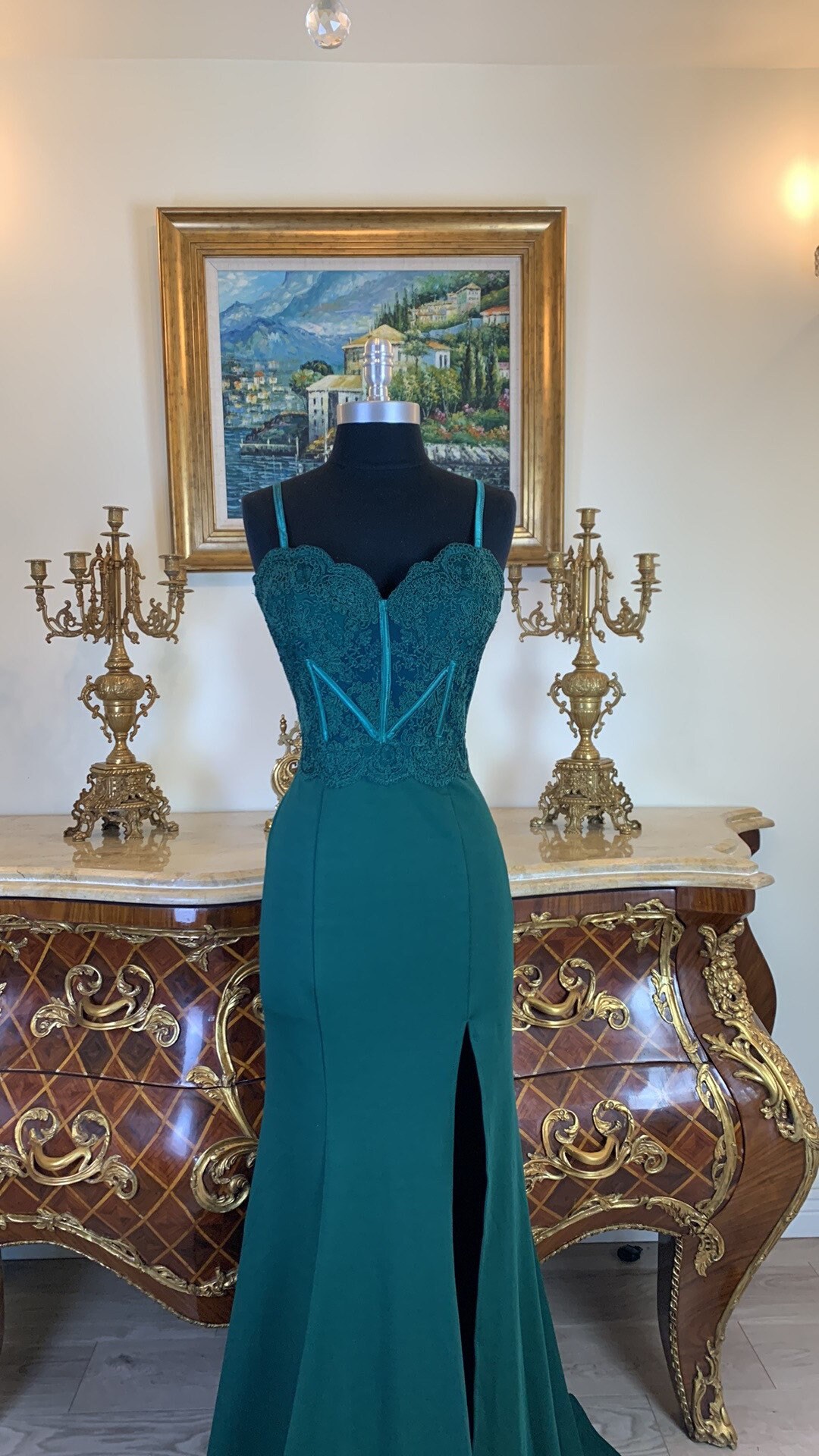 Meier Collection Corset Embroidery Bodice Stretchy Formal Dress - Etsy