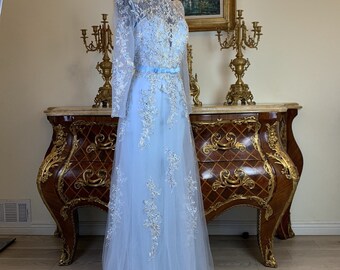 Meier Collection formal embroidery evening prom dress