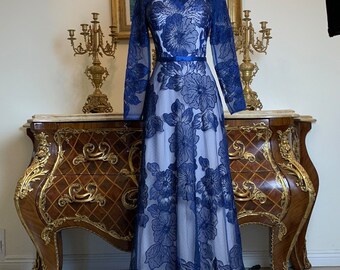Meier Collection formal embroidery beaded evening dress
