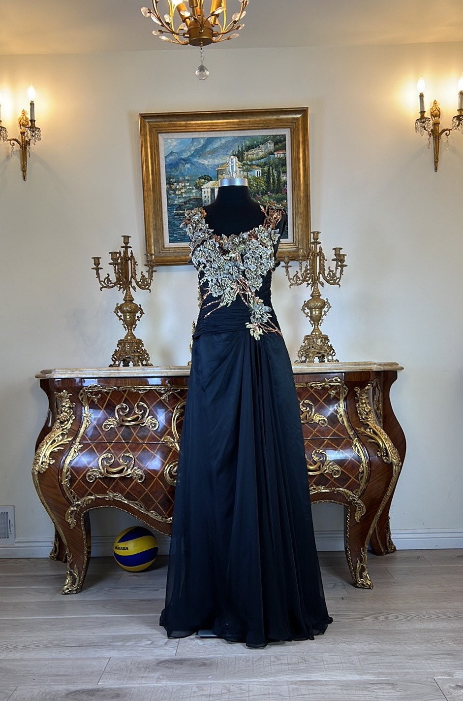 Evening gown designs for petite hot sale