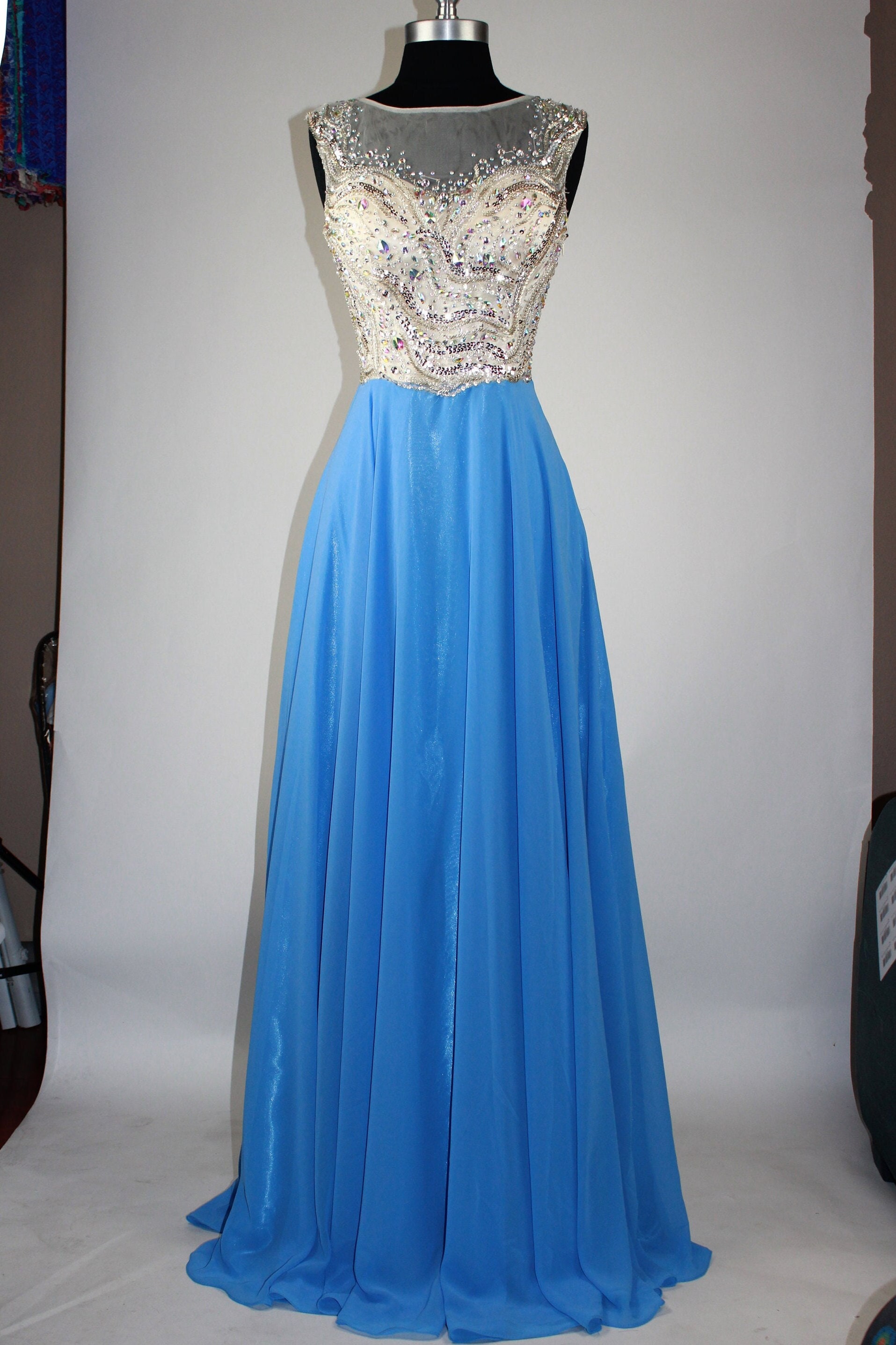 meier formal dresses Meier Collection Formal Gold Embroidery beaded Long Evening Gown prom dress