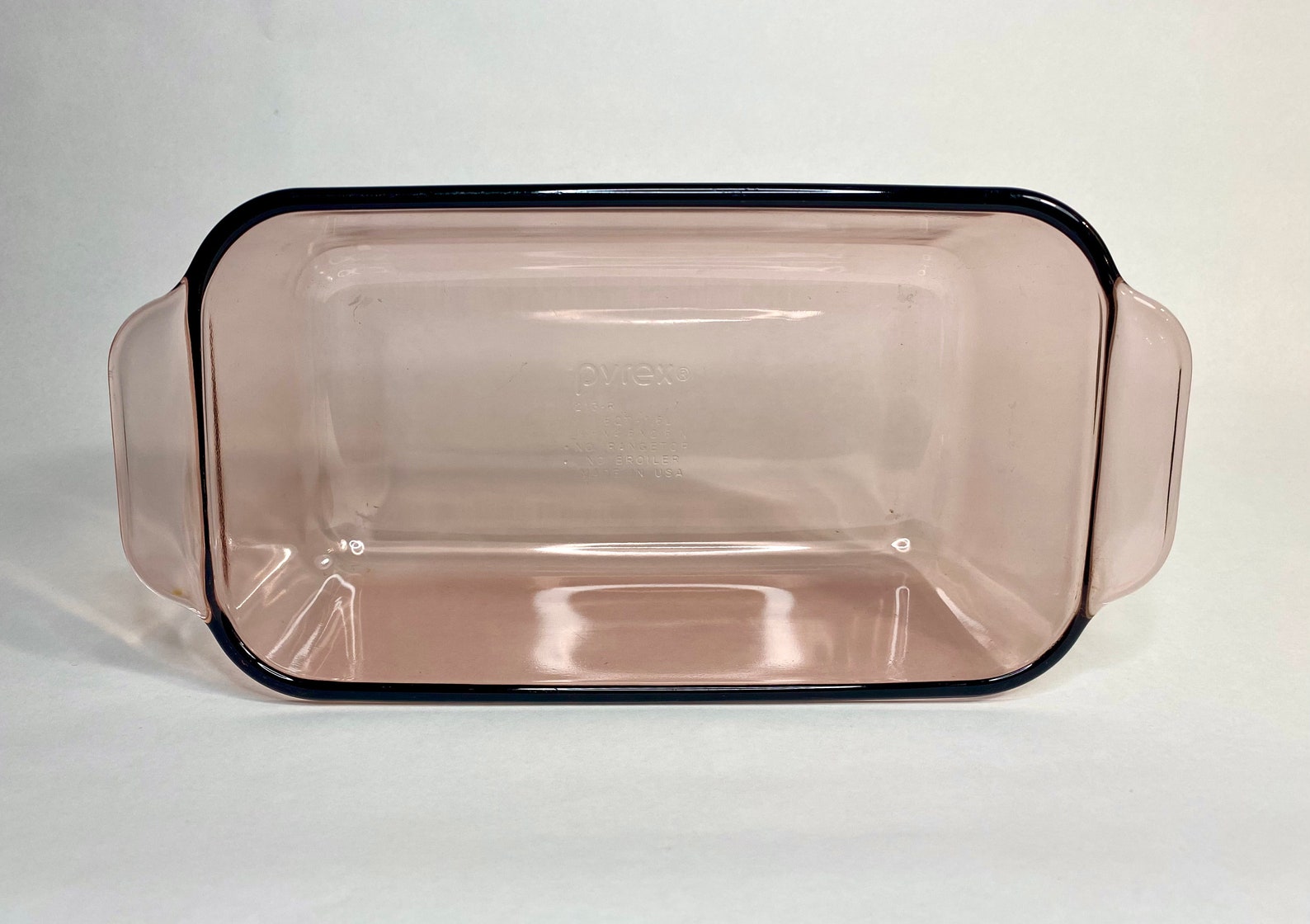 1990s Pyrex Visions Cranberry Glass Loaf Pan Etsy