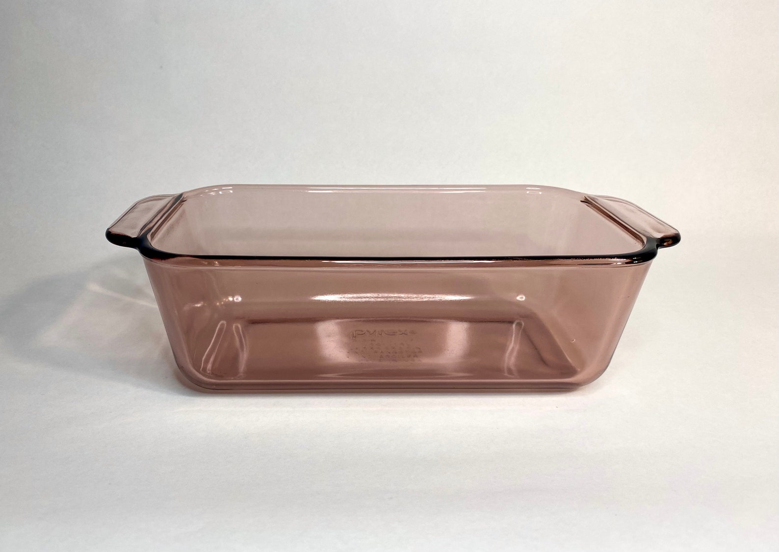 1990s Pyrex Visions Cranberry Glass Loaf Pan Etsy