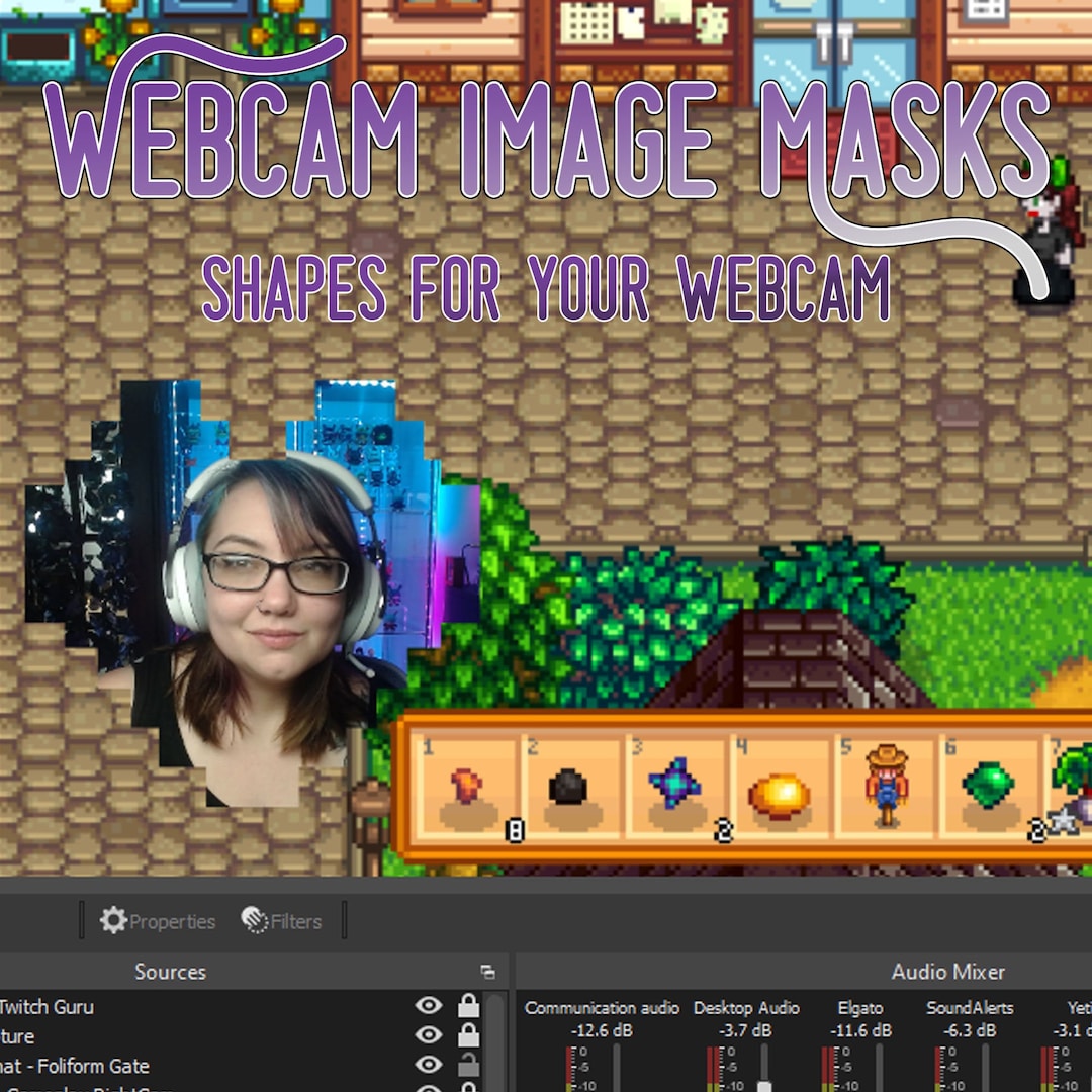46 cam Shapes for Streamers cam Image Masks for Twitch Etsy UK