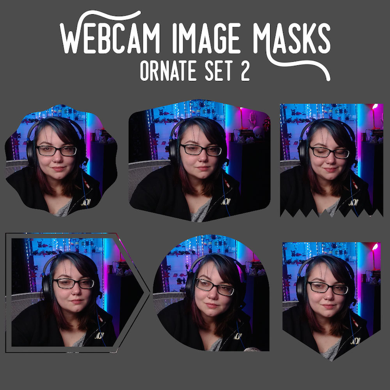 46 Webcam Shapes for Streamers - Webcam Image Masks for Twitch ...