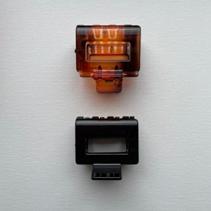 Große Acryl Haarkralle - Schwarz, Braun 5cm