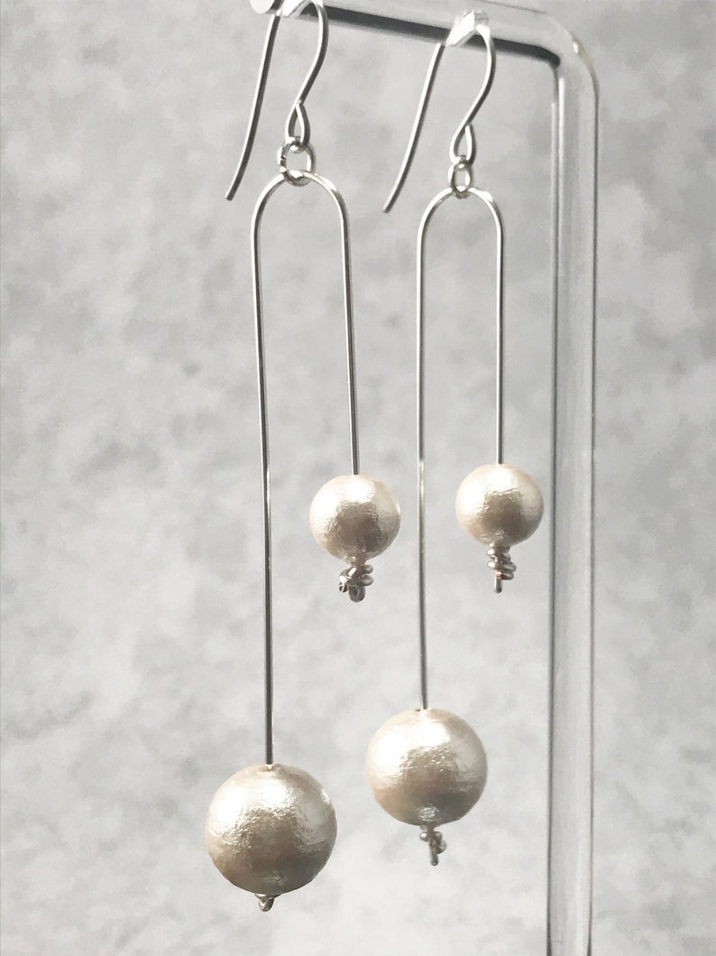 •FIONA• silver dangle earrings