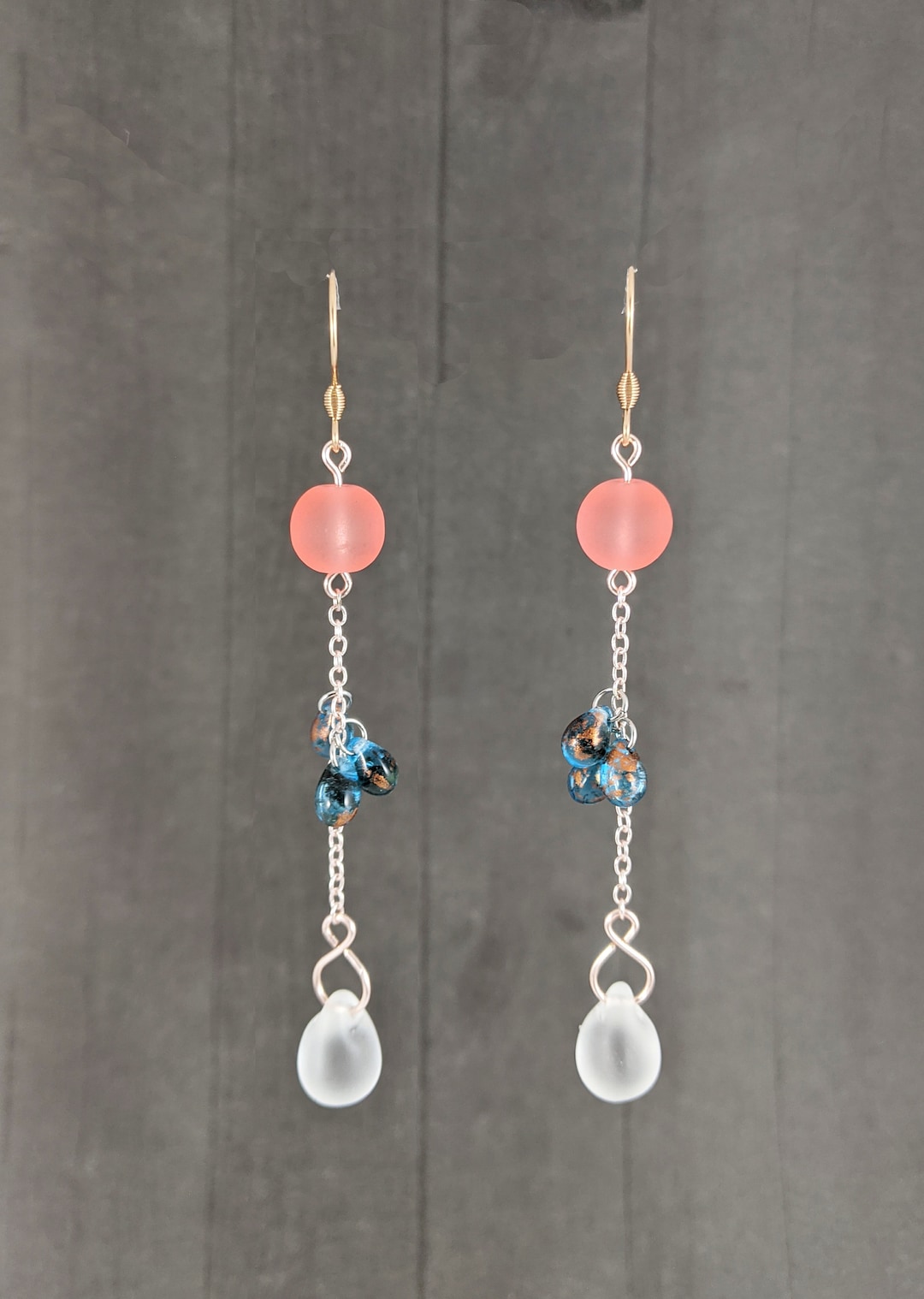Delilah Floral Beaded Earrings main image 0
