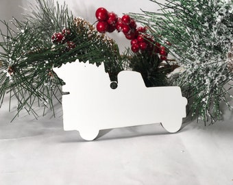 Pickup truck shaped Sublimation blanks, sublimation ornament