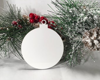 Espacios en blanco de sublimación con forma de adorno, adorno de sublimación