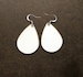 set of 10 teardrop earring sublimation blanks, free shipping, 20 single or double sided sublimation earrings, drop earrings,tear drop shape 