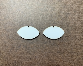 Sublimation blanks, football  earrings for sublimation, earring blanks