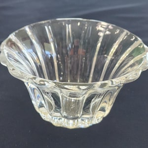 Vintage Heisey CRYSTOLYTE Flared Dressing Bowl with Heisey Trademark on the bottom.  2  3/4 inches tall and 5 inches in diameter.